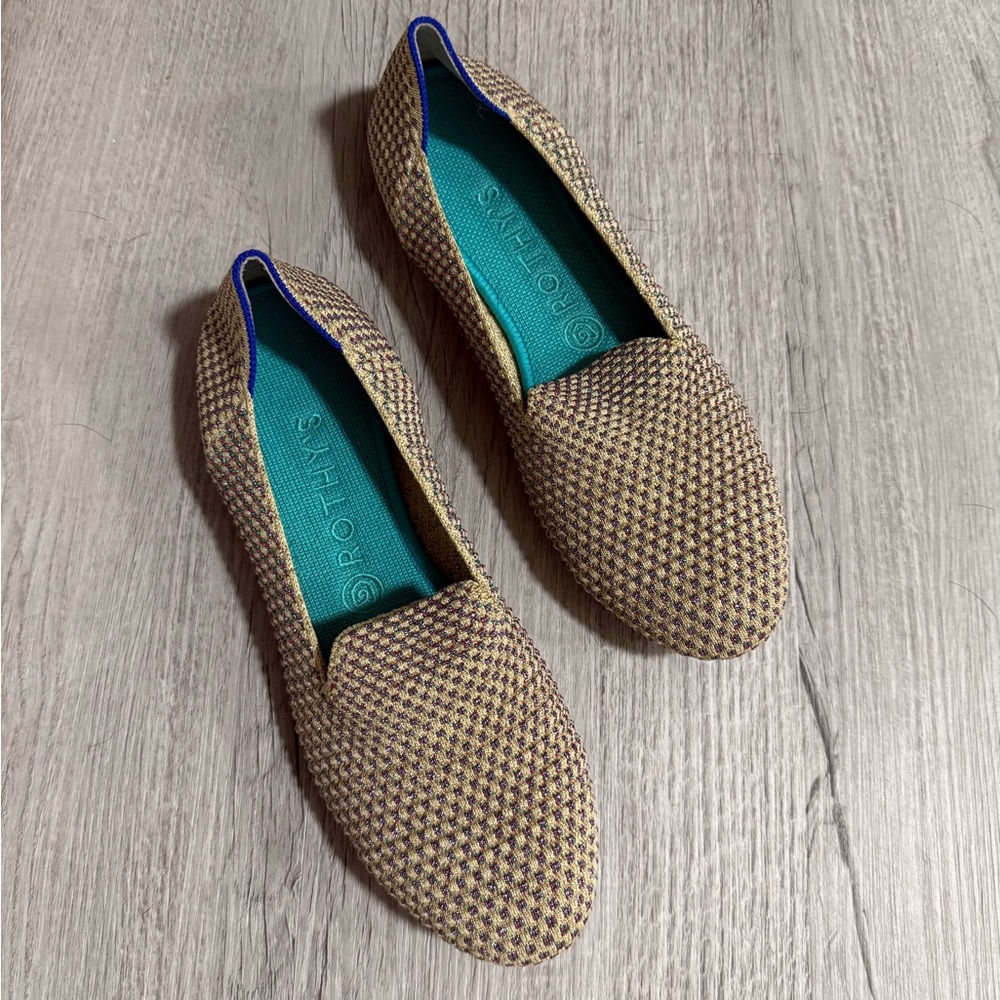 Rothy's Metallic Jewel Box Loafer Ballet Flat Size 9